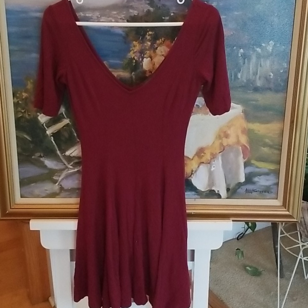 Burgundy Dress